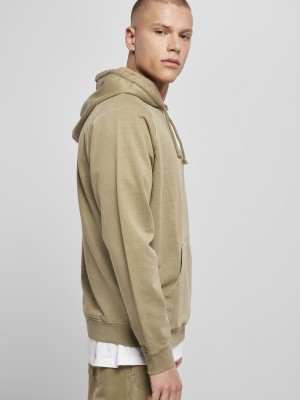 Мъжки суичър в цвят каки Urban Classics Overdyed khaki 