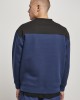 Мъжка блуза в тъмносиньо и черно Urban Classics Upper Block Crewneck, Urban Classics, Блузи - Complex.bg