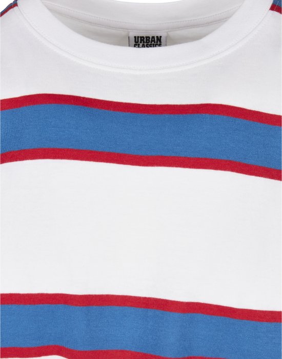 Мъжка раирана тениска в бял цвят Urban Classics Light Stripe, Urban Classics, Тениски - Complex.bg