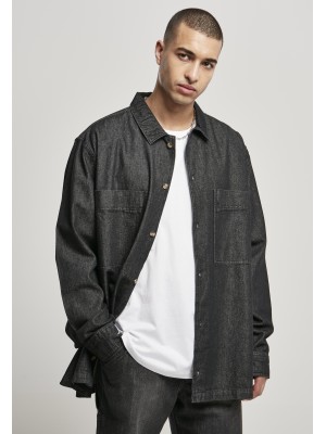Мъжка дънкова риза в черен цвят Urban Classics Oversized Denim Shirt 