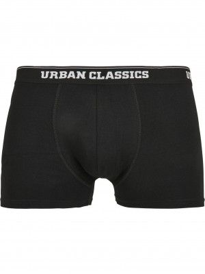 Комплект два чифта боксерки Urban Classics от органичен памук aop+black 