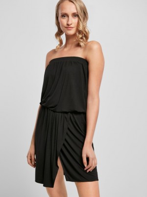 Дамска рокля в черен цвят Urban Classics Bandeau 