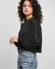 Дамска блуза в черен цвят Urban Classics Padded Shoulder Modal Terry Crewneck, Urban Classics, Блузи - Complex.bg