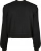 Дамска блуза в черен цвят Urban Classics Padded Shoulder Modal Terry Crewneck, Urban Classics, Блузи - Complex.bg