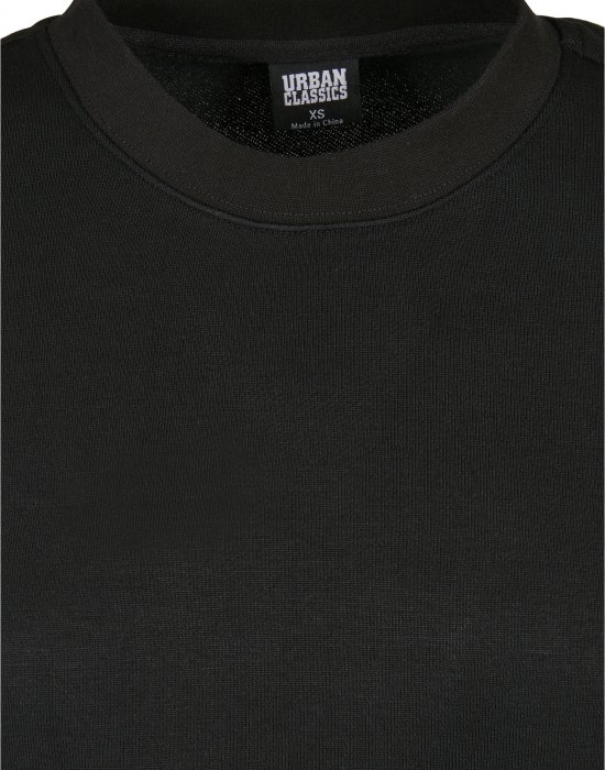 Дамска блуза в черен цвят Urban Classics Padded Shoulder Modal Terry Crewneck, Urban Classics, Блузи - Complex.bg