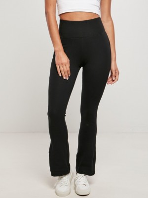 Дамски клин в черен цвят Urban Classics от органичен памук