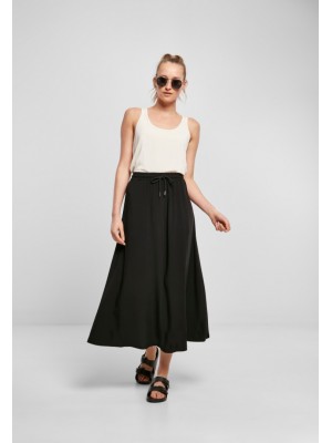 Дамска пола в черен цвят Urban Classics Viscose Midi 