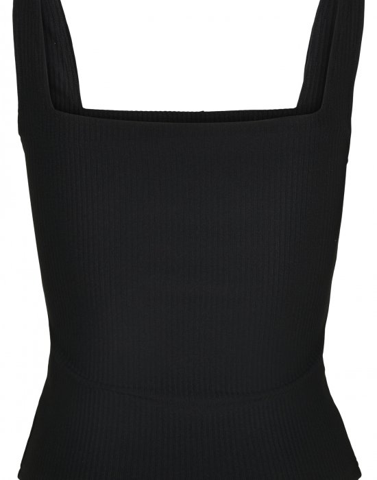 Дамски топ в черен цвят Urban Classics Squard Neckline, Urban Classics, Топове - Complex.bg