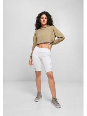 Дамски къс суичър в цвят каки Urban Classics 