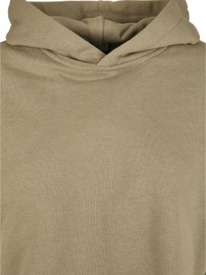 Дамски къс суичър в цвят каки Urban Classics 