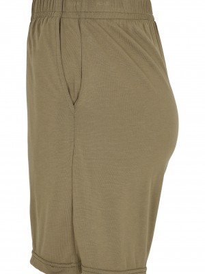 Дамски къси панталони в цвят каки Urban Classics