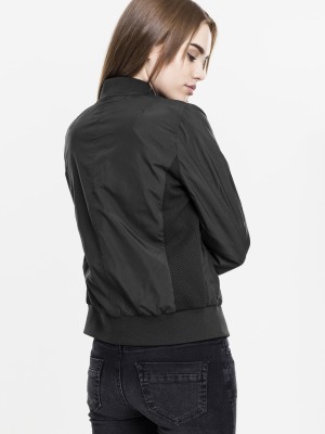 Дамско тънко яке тип бомбър в черно Urban Classics Дамско тънко яке тип бомбър в черно Urban Classics