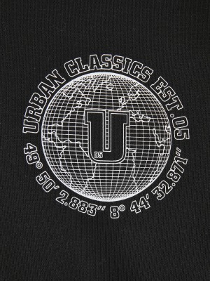 Мъжки суичър в черен цвят Urban Classics Globetrotter 