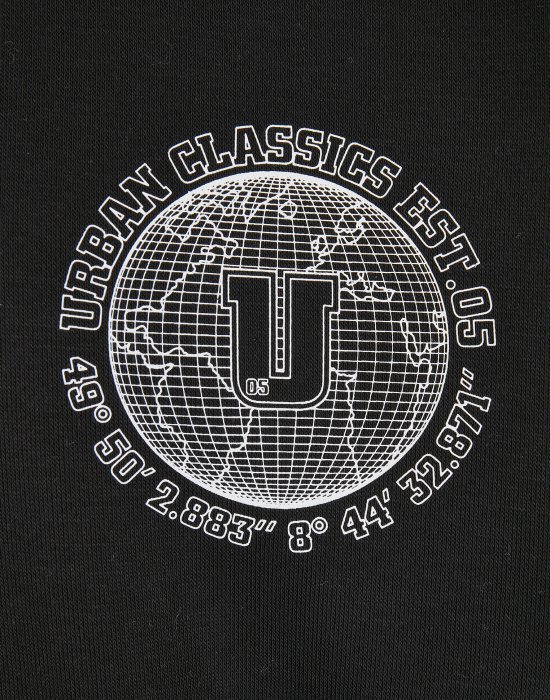 Мъжки суичър в черен цвят Urban Classics Globetrotter, Urban Classics, Суичъри - Complex.bg