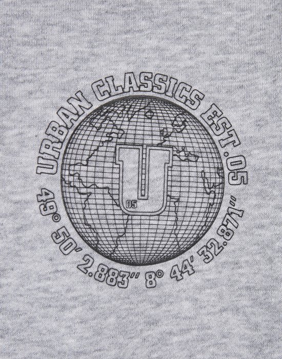 Мъжки суичър в сив цвят Urban Classics Globetrotter, Urban Classics, Суичъри - Complex.bg