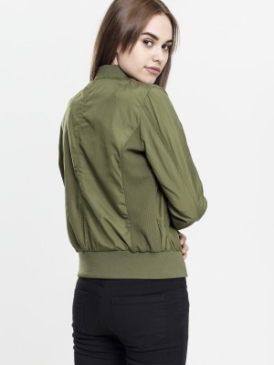 Дамско тънко яке тип бомбър в цвят маслина Urban Classics Дамско тънко яке тип бомбър в цвят маслина Urban Classics