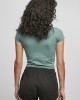 Дамска къса тениска в цвят мента Urban Classics  Stretch Jersey Cropped, Urban Classics, Тениски - Complex.bg