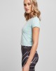 Дамска къса тениска в светлосин цвят Urban Classics Stretch Jersey Cropped, Urban Classics, Тениски - Complex.bg