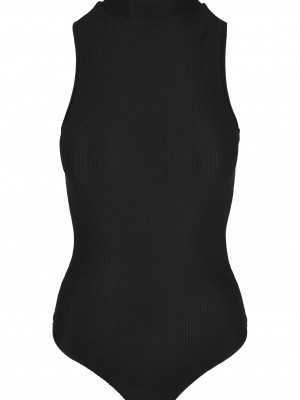 Дамско боди в черен цвят Urban Classics Sleeveless 