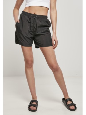 Дамски къси панталони в черен цвят Urban Classics Crinkle