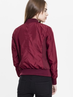 Дамско тънко яке тип бомбър в тъмночервено Urban Classics Дамско тънко яке тип бомбър в тъмночервено Urban Classics
