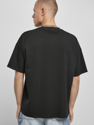 Мъжка тениска в черен цвят Urban Classics Henley 