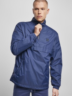 Мъжко яке в тъмносин цвят Urban Classics Stand Up Collar 