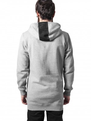 Мъжки сив суичър с цип Urban Classics