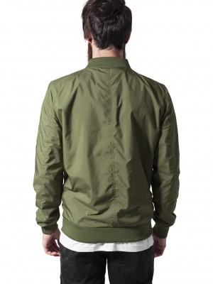 Мъжко яке тип бомбър Urban Classics в цвят маслина