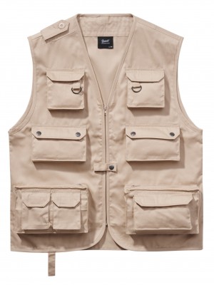 Ловен елек в бежов цвят Brandit Hunting Vest 