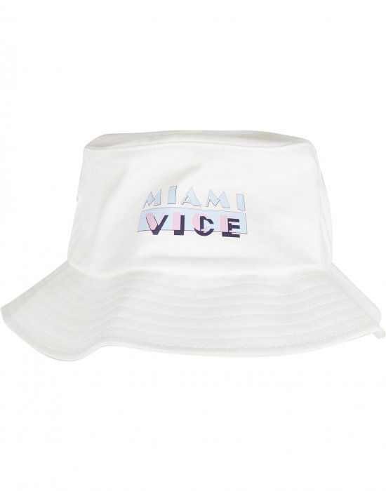 Шапка идиотка в бял цвят Merchcode Miami Vice Logo, MERCHCODE, Идиотки - Complex.bg