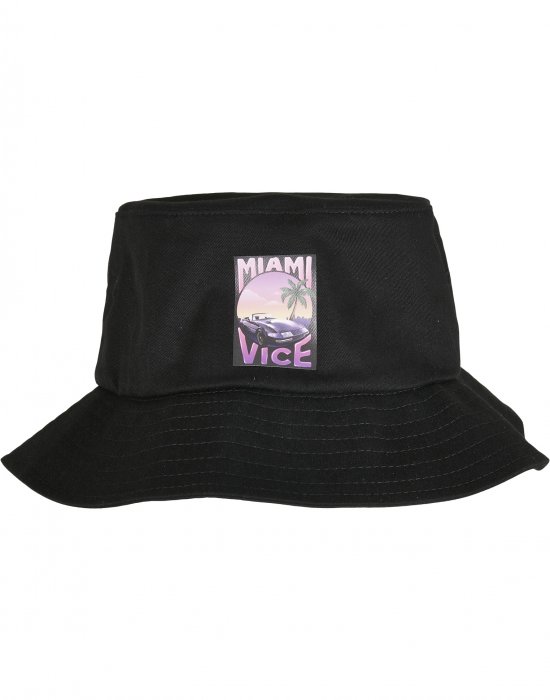 Шапка идиотка в черен цвят Merchcode Miami Vice Print, MERCHCODE, Идиотки - Complex.bg