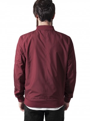 Мъжко яке тип бомбър Urban Classics в цвят бордо