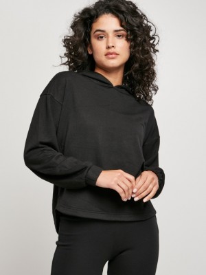 Дамски суичър в черен цвят Urban Classics Shaped 