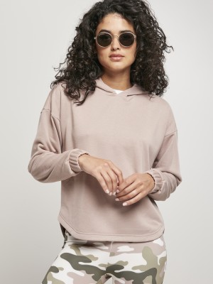 Дамски суичър в цвят пепел от рози Urban Classics Shaped 
