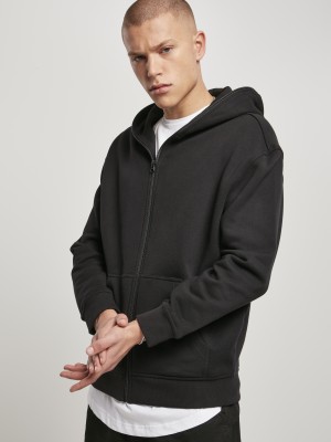 Мъжки суичър в черен цвят Urban Classics от органичен памук 