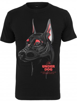 Мъжка тениска в черен цвят Mister Tee Air Dog 