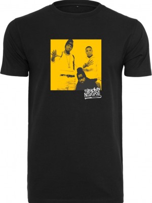 Мъжка тениска в черен цвят Mister Tee Naughty By Nature Picture 