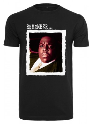 Мъжка тениска в черен цвят Mister Tee Biggie Remember 