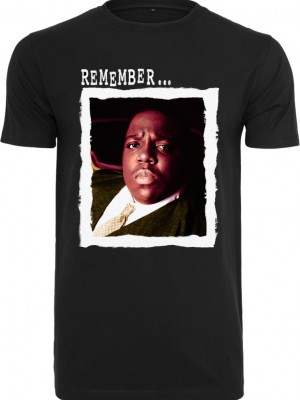 Мъжка тениска в черен цвят Mister Tee Biggie Remember 