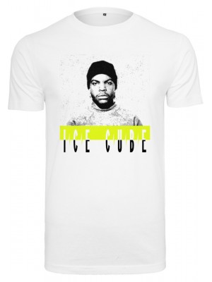 Мъжка тениска в бял цвят Mister Tee Ice Cube Logo 