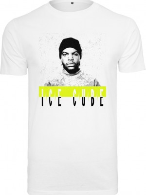 Мъжка тениска в бял цвят Mister Tee Ice Cube Logo 