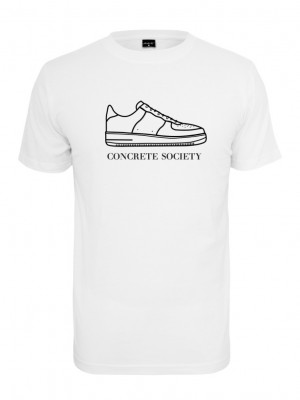Мъжка тениска в бял цвят Mister Tee Concrete Society 
