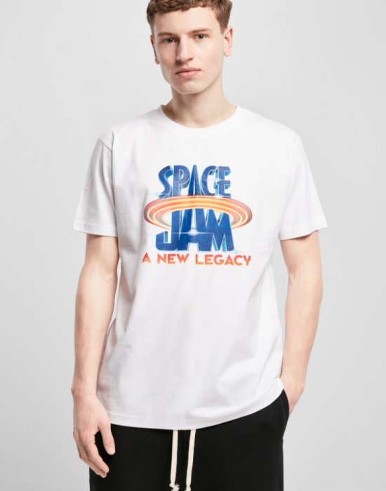 Мъжка тениска в бял цвят Mister Tee Space Jam Logo, Mister Tee, Тениски - Complex.bg