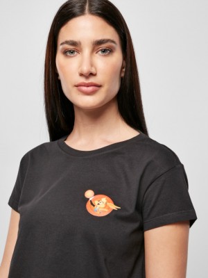 Дамска тениска в черен цвят Mister Tee Ladies Space Jam Tune Squad Lola Box 