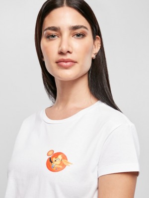 Дамска тениска в бял цвят Mister Tee Ladies Space Jam Tune Squad Lola Box 