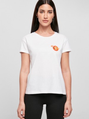 Дамска тениска в бял цвят Mister Tee Ladies Space Jam Tune Squad Lola Box 