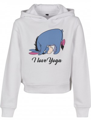 Детски суичър в бял цвят Mister Tee Kids Namaste 