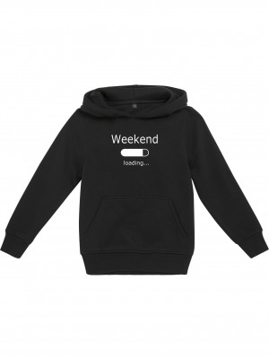 Детски суичър в черен цвят Mister Tee Kids Weekend Loading 