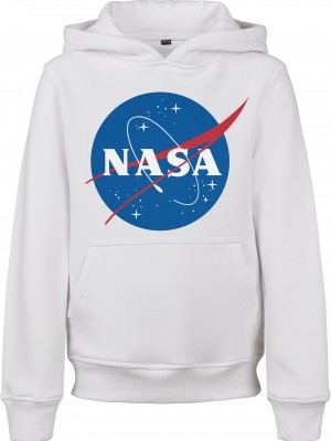Детски суичър в бял цвят Mister Tee Kids NASA Insignia